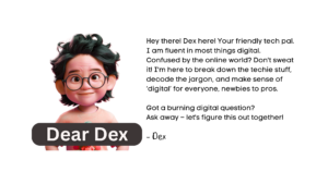 cartoon image with messy hair and eyeglasses