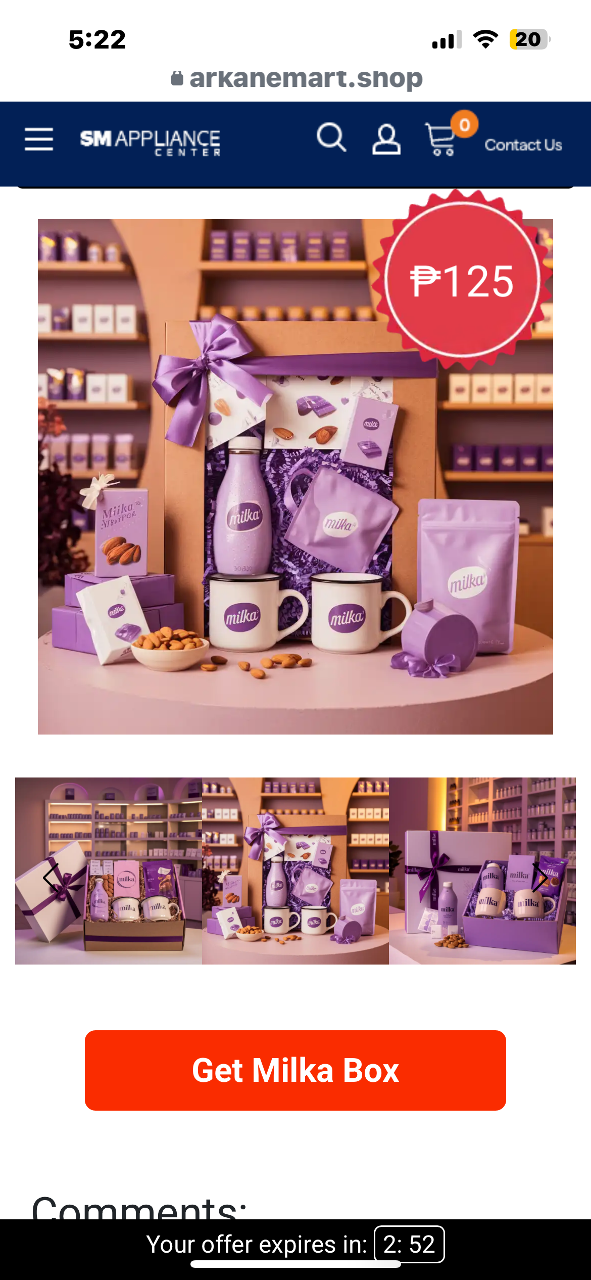 Latest fake Milka chocolates ad scams